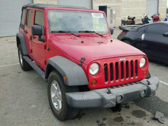 1J4GA391X8L603020 - 2008 JEEP WRANGLER U RED photo 1