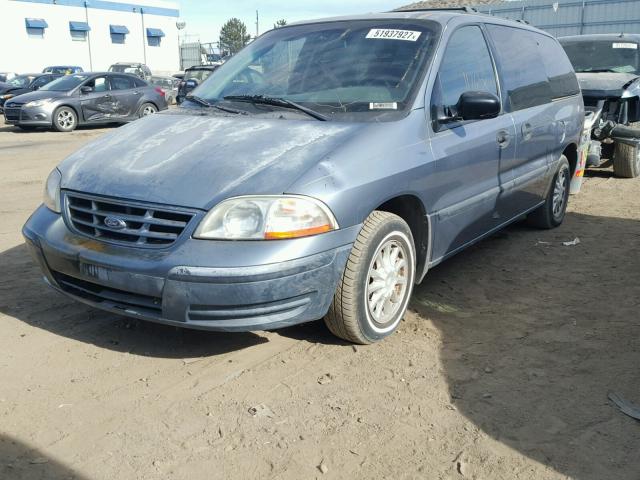 2FMZA5141XBA87480 - 1999 FORD WINDSTAR L BLUE photo 2