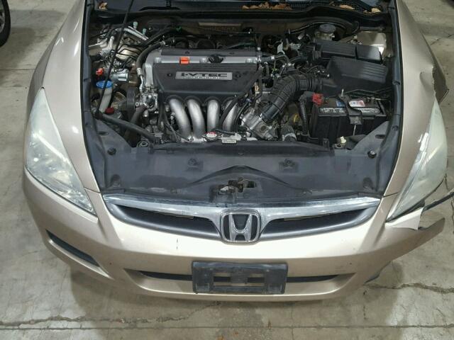 1HGCM561X6A186052 - 2006 HONDA ACCORD VAL GOLD photo 7