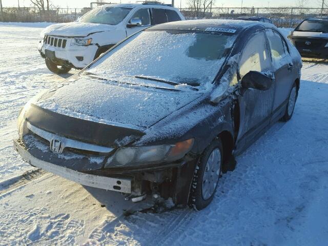 2HGFA16516H005729 - 2006 HONDA CIVIC LX BLUE photo 2