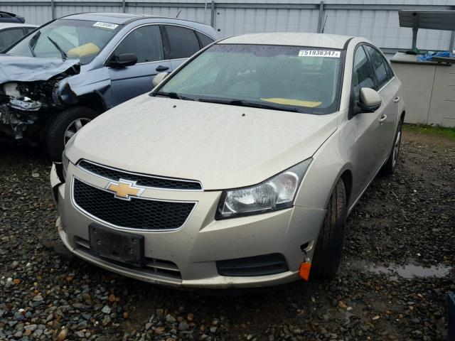 1G1PG5SC6C7107220 - 2012 CHEVROLET CRUZE LT TAN photo 2