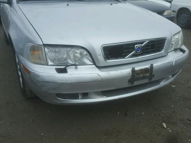 YV1VS27513F990455 - 2003 VOLVO S40 1.9T SILVER photo 9