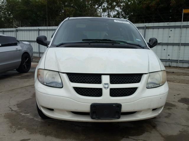 1D4GP25353B217581 - 2003 DODGE CARAVAN SE WHITE photo 9