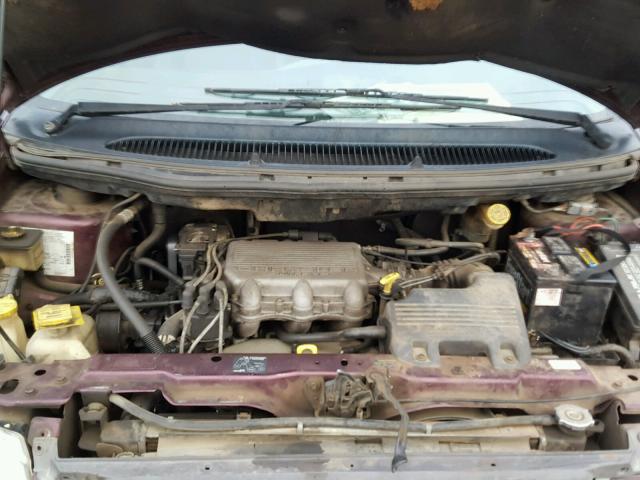 2C4GJ2532YR727491 - 2000 CHRYSLER VOYAGER PURPLE photo 7