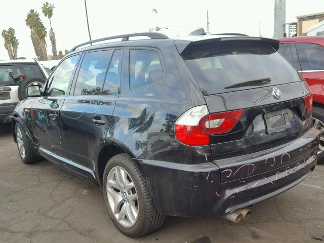 WBXPA93486WG76531 - 2006 BMW X3 3.0I BLACK photo 3