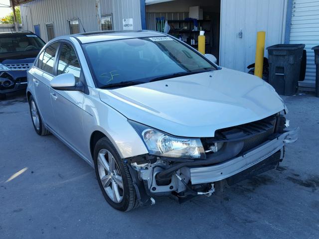 1G1PE5SB1D7141225 - 2013 CHEVROLET CRUZE LT SILVER photo 1