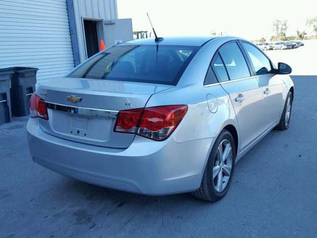 1G1PE5SB1D7141225 - 2013 CHEVROLET CRUZE LT SILVER photo 4