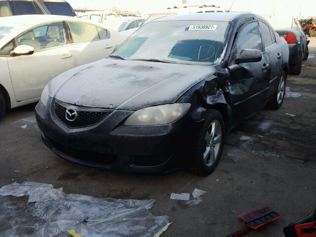 JM1BK32F561478410 - 2006 MAZDA 3 I BLACK photo 2