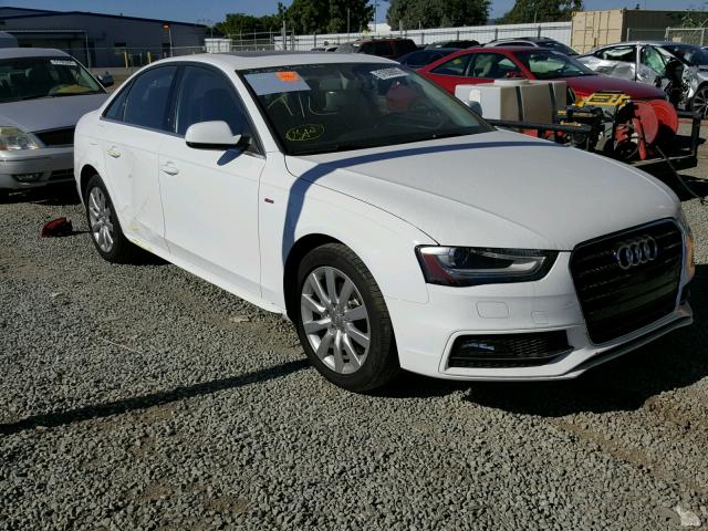 WAUAFAFL3FN034257 - 2015 AUDI A4 PREMIUM WHITE photo 1