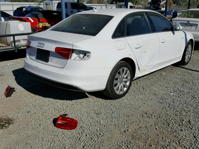 WAUAFAFL3FN034257 - 2015 AUDI A4 PREMIUM WHITE photo 4