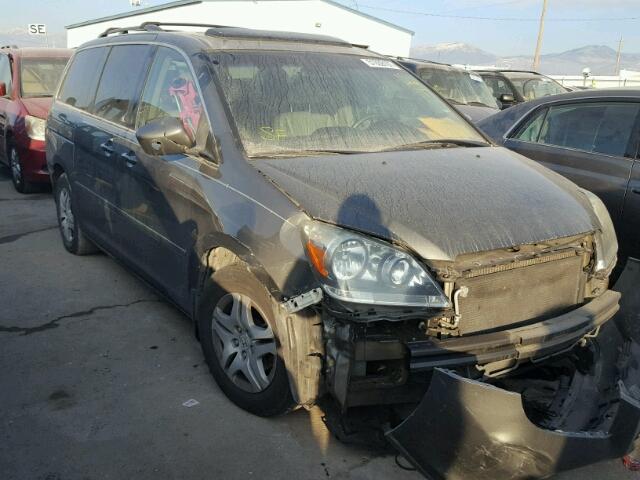 5FNRL38737B446897 - 2007 HONDA ODYSSEY EX BLUE photo 1