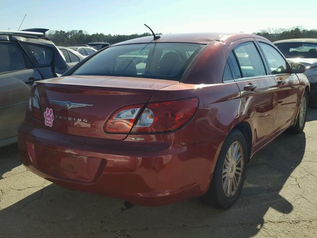 1C3LC56K57N533408 - 2007 CHRYSLER SEBRING TO RED photo 4