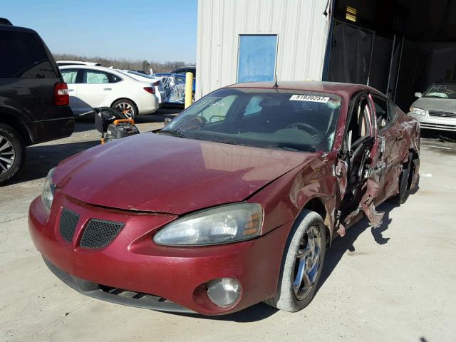 2G2WR524141105013 - 2004 PONTIAC GRAND PRIX BURGUNDY photo 2