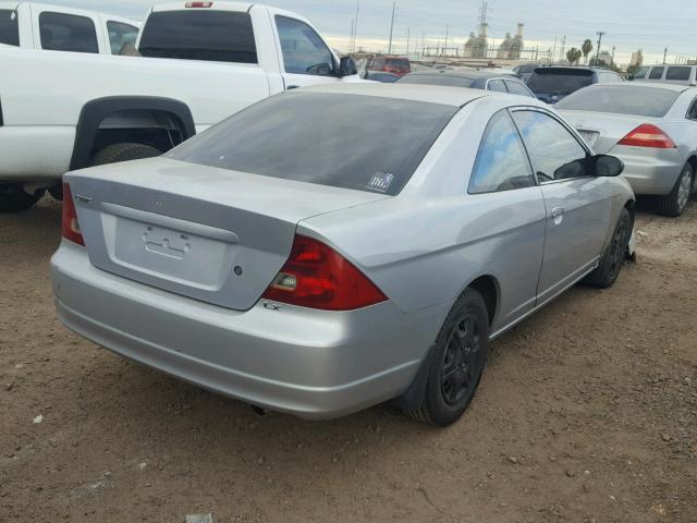 1HGEM22542L004473 - 2002 HONDA CIVIC LX GRAY photo 4