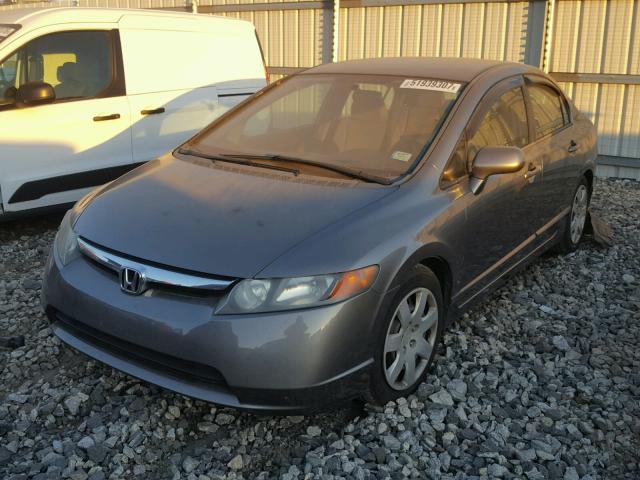 1HGFA16596L077426 - 2006 HONDA CIVIC LX GRAY photo 2