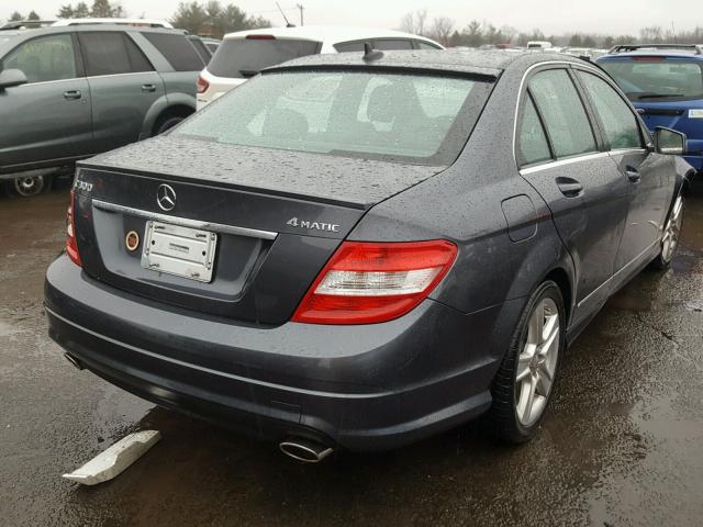 WDDGF8BB4AR097426 - 2010 MERCEDES-BENZ C 300 4MAT GRAY photo 4