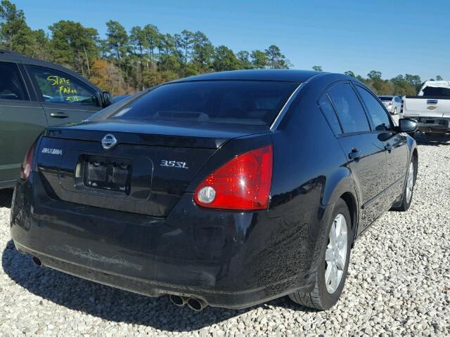 1N4BA41E15C854031 - 2005 NISSAN MAXIMA SE BLACK photo 4