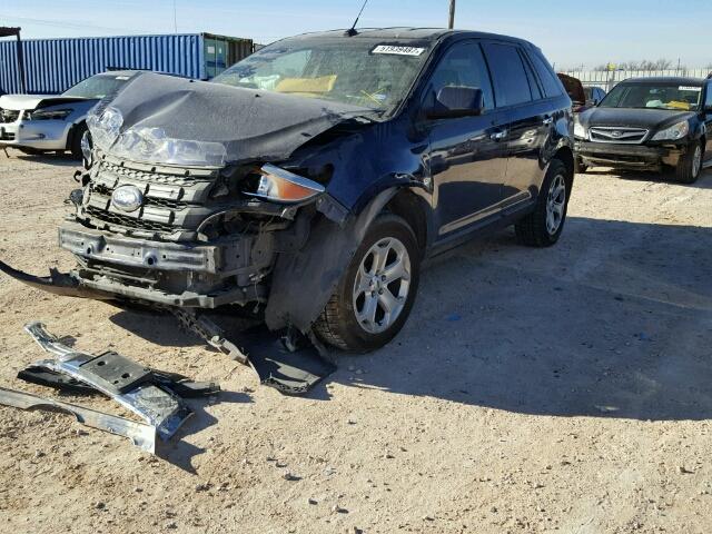 2FMDK3JC2BBA27767 - 2011 FORD EDGE SEL BLUE photo 2