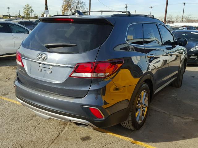 KM8SM4HF2HU192728 - 2017 HYUNDAI SANTA FE S GRAY photo 4