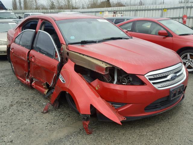 1FAHP2EWXAG133094 - 2010 FORD TAURUS SEL RED photo 1