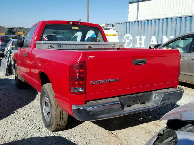 1D7HA16K14J236502 - 2004 DODGE RAM 1500 S RED photo 3