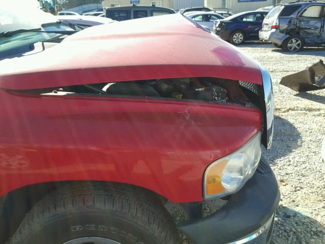 1D7HA16K14J236502 - 2004 DODGE RAM 1500 S RED photo 9