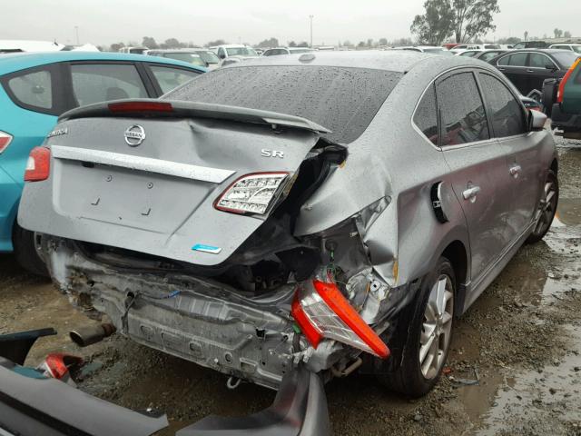 3N1AB7AP6DL765325 - 2013 NISSAN SENTRA S GRAY photo 4