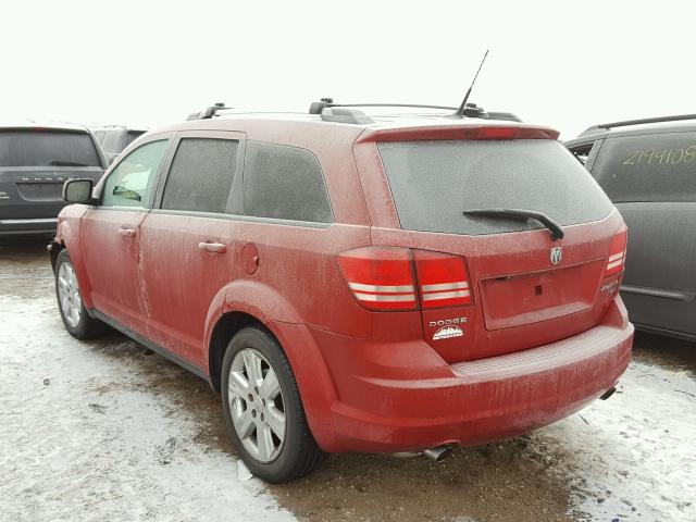 3D4PG5FV0AT225343 - 2010 DODGE JOURNEY SX RED photo 3