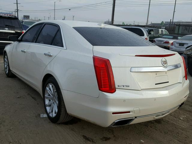 1G6AP5SX6E0173698 - 2014 CADILLAC CTS WHITE photo 3