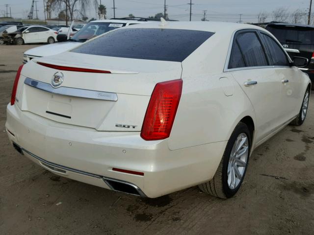 1G6AP5SX6E0173698 - 2014 CADILLAC CTS WHITE photo 4