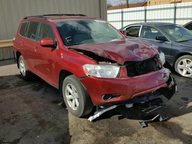 JTEDA41A192008120 - 2009 TOYOTA HIGHLANDER RED photo 1