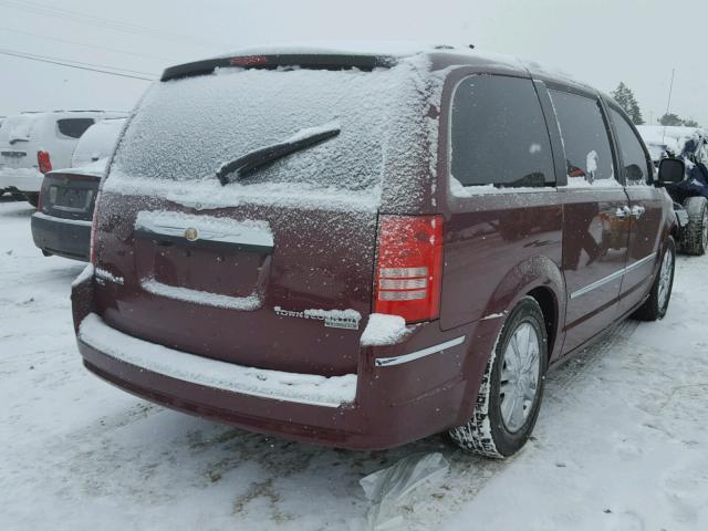 2A8HR64X49R568430 - 2009 CHRYSLER TOWN & COU MAROON photo 4