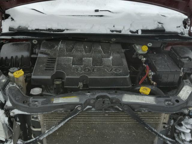 2A8HR64X49R568430 - 2009 CHRYSLER TOWN & COU MAROON photo 7