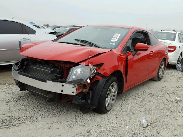 2HGFG3B54EH511778 - 2014 HONDA CIVIC LX RED photo 2