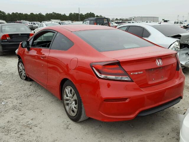 2HGFG3B54EH511778 - 2014 HONDA CIVIC LX RED photo 3