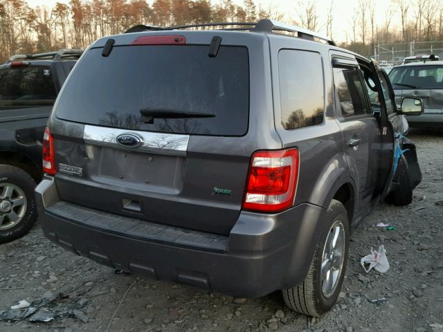 1FMCU0EG5AKD37630 - 2010 FORD ESCAPE LIM GRAY photo 4