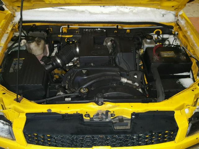 1GCCS196448127054 - 2004 CHEVROLET COLORADO YELLOW photo 7