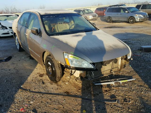 1HGCM66517A004376 - 2007 HONDA ACCORD EX GOLD photo 1