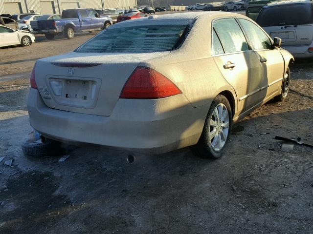 1HGCM66517A004376 - 2007 HONDA ACCORD EX GOLD photo 4