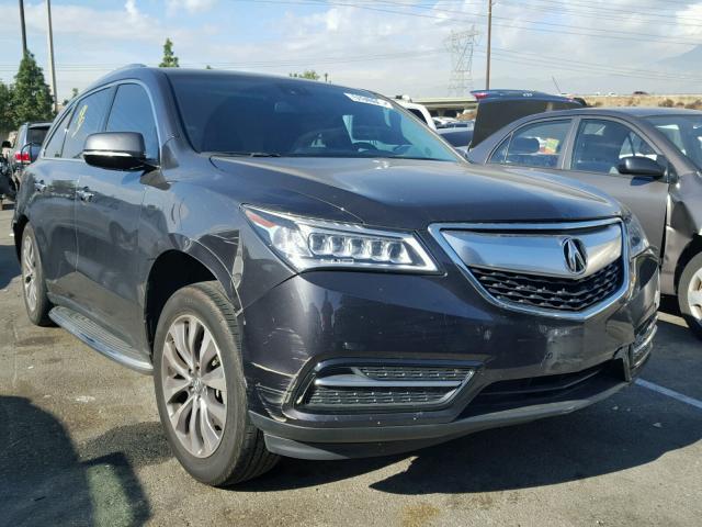 5FRYD3H4XEB012812 - 2014 ACURA MDX TECHNO CHARCOAL photo 1