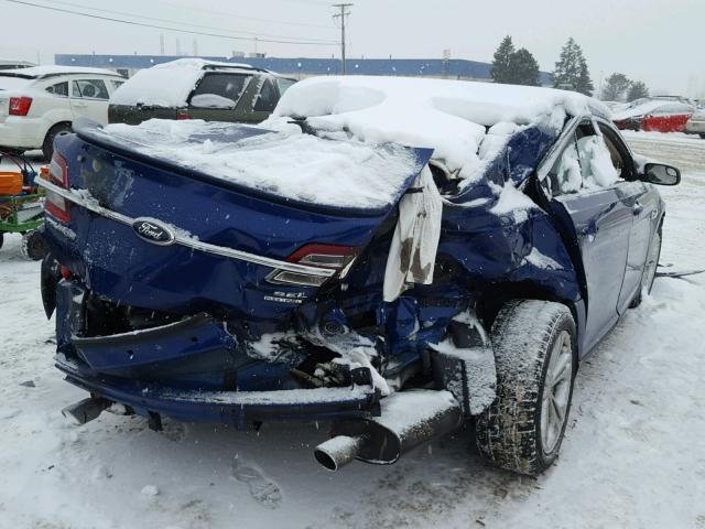 1FAHP2E8XDG171625 - 2013 FORD TAURUS SEL BLUE photo 4