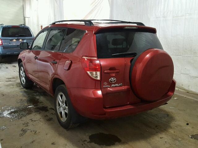 JTMBD33V775062482 - 2007 TOYOTA RAV4 MAROON photo 3