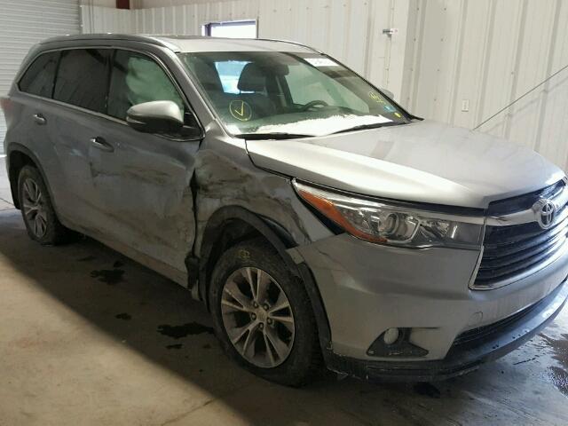 5TDJKRFHXFS142488 - 2015 TOYOTA HIGHLANDER GRAY photo 9