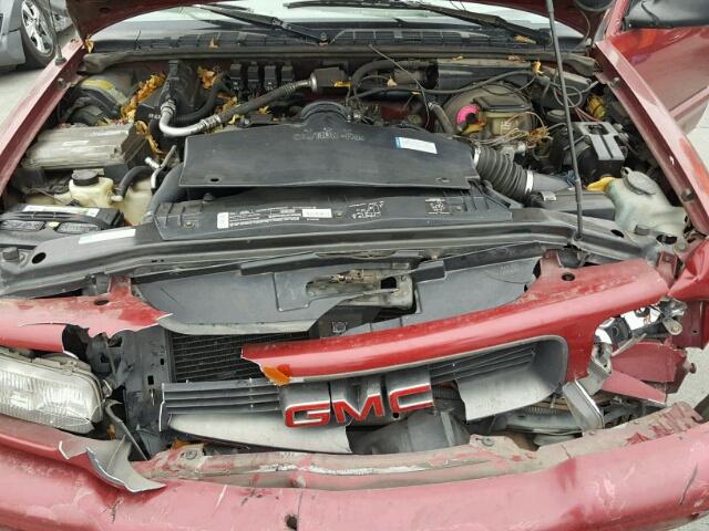 1GTCS144XT8522683 - 1996 GMC SONOMA BURGUNDY photo 7