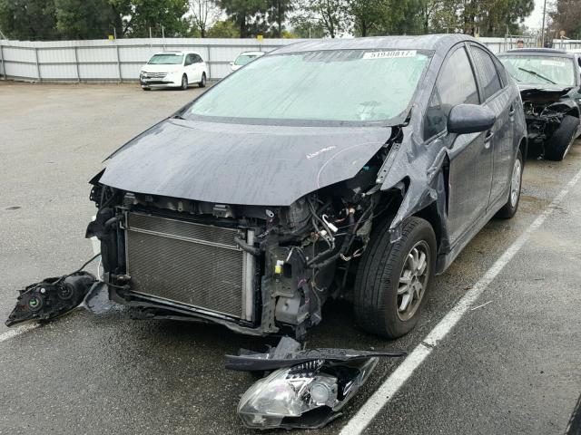 JTDKN3DU6A1075774 - 2010 TOYOTA PRIUS GRAY photo 2