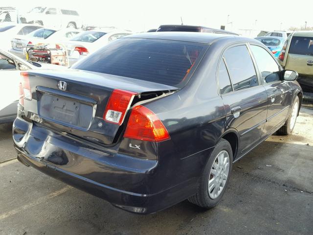 2HGES16574H548749 - 2004 HONDA CIVIC LX BLACK photo 4