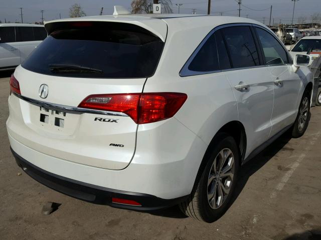 5J8TB4H59EL000911 - 2014 ACURA RDX TECHNO WHITE photo 4