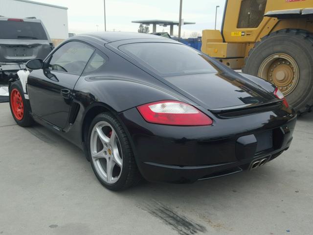 WP0AB29807U782886 - 2007 PORSCHE CAYMAN S BLACK photo 3