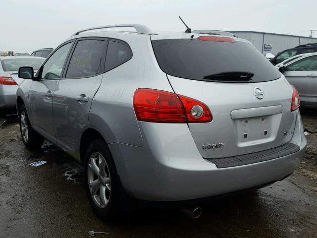 JN8AS58VX8W112040 - 2008 NISSAN ROGUE S SILVER photo 3