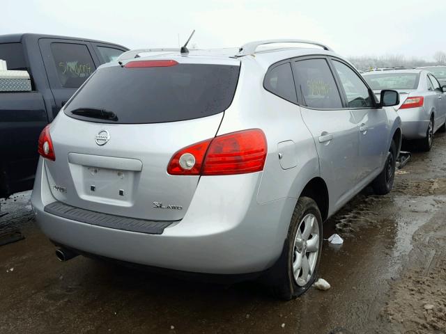 JN8AS58VX8W112040 - 2008 NISSAN ROGUE S SILVER photo 4